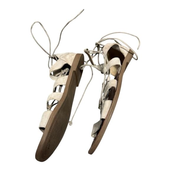 STEVE MADDEN Women's Nude Sanndee Lace Up Strappy gladiator Sandal Sz 9.5 - Picture 5 of 10